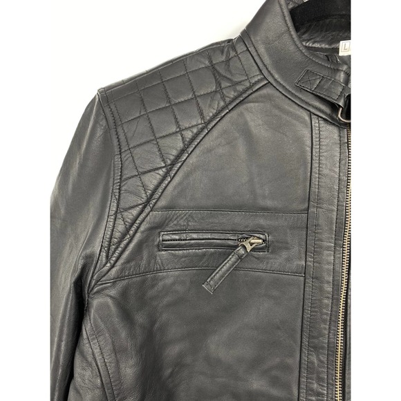 Echtes Leder Leather Jacket Large NWT - Picture 3 of 6